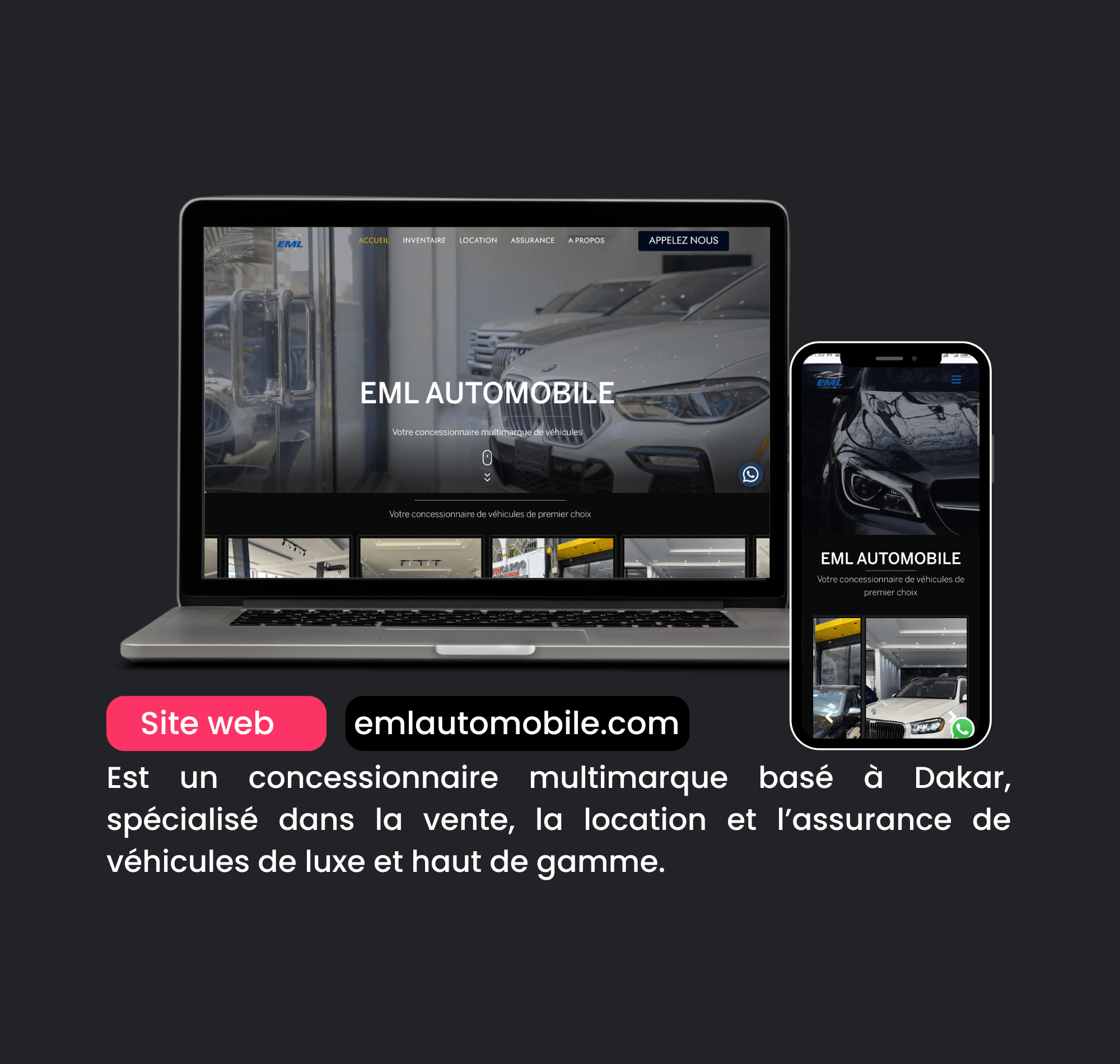 site web EML automobile